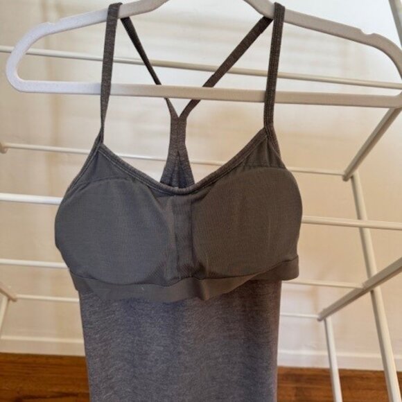 Grey Lululemon Tank Top with Built in Bra - Picture 6 of 7